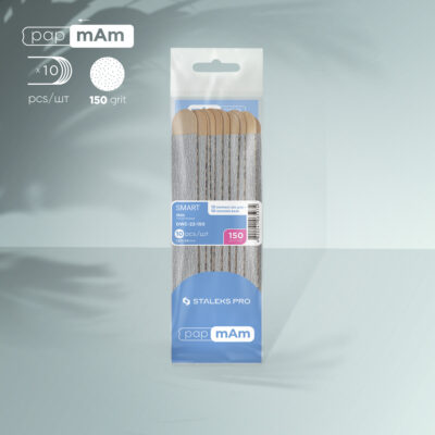 Disposable files papmAm on a wooden base SMART 22 150 grit (10 pcs)