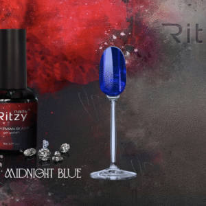 BOHEMIAN Glass MIDNIGHT BLUE gel polish (TPO FREE)