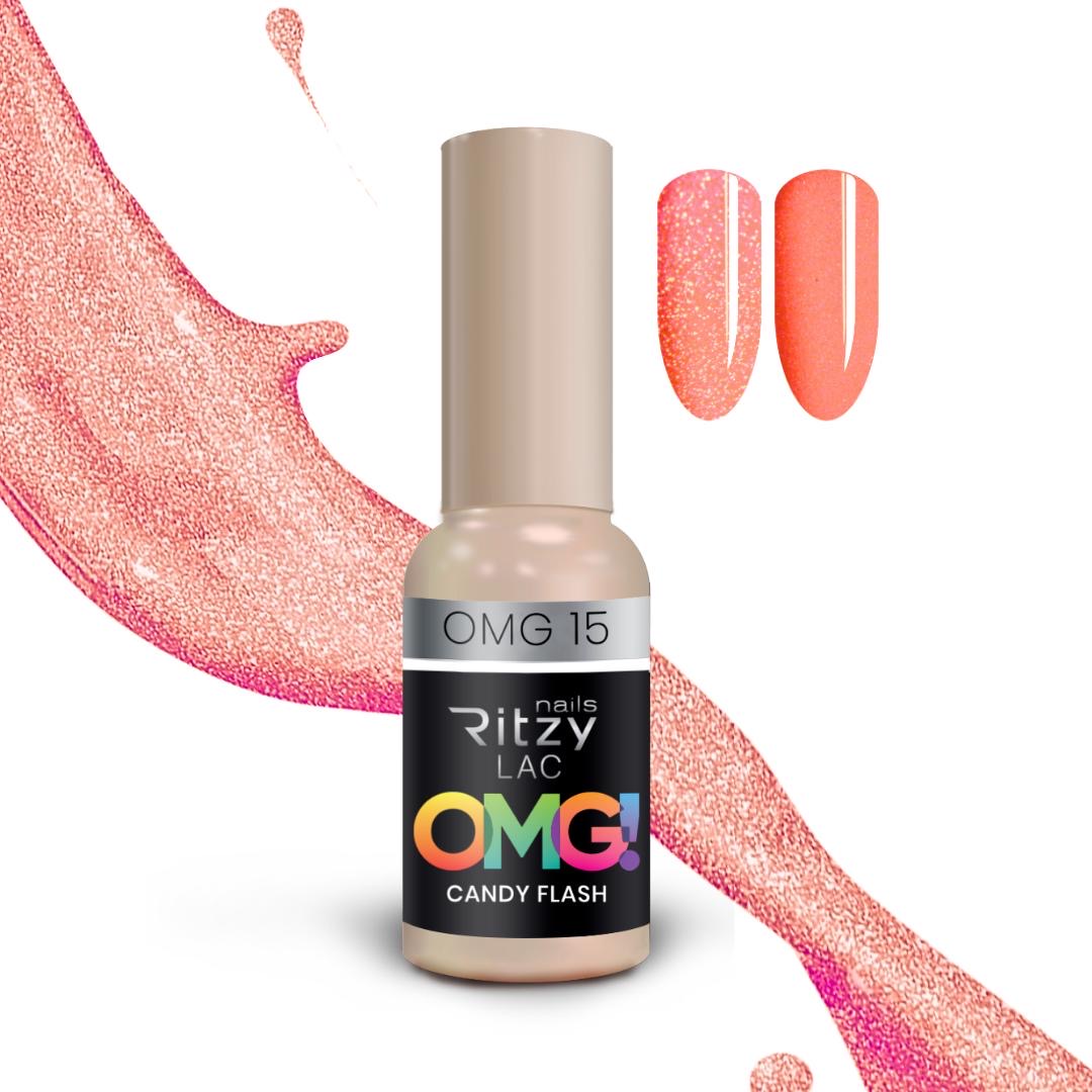 Ritzy Nails Lac geelilakka CANDY FLASH OMG 15, 9ml