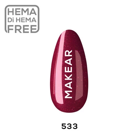 533 UV Gel Polish Makear 8 ml, geelilakka - Image 4