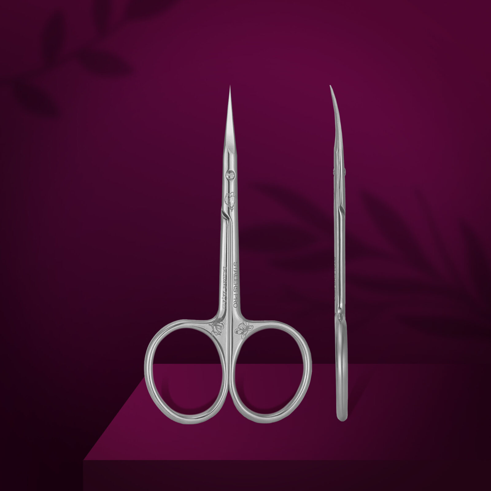 Professional cuticle scissors Staleks Pro Exclusive 20 Type 2 (magnolia)