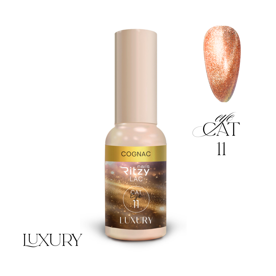 Ritzy Nails LUXURY COGNAC gel polish Cat Eye 11 geelilakka, 9 ml